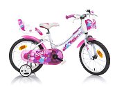 Dino Bikes 166 RSN FAIRY Weiß, rosa Druck 16