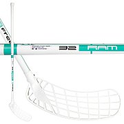 Unihockeyschläger Freez RAM 32 links 95cm weiß-menthol