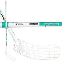 Unihockeyschläger Freez RAM 32 links 95cm weiß-menthol