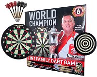 HARROWS Family Dart Game - Set mit Zielscheibe und 6 Darts