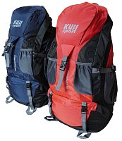 Rucksack Mountains 50 L zum Wandern rot