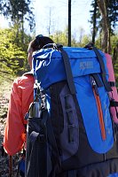 Rucksack Mountains 60 L für anspruchsvollere Wanderungen blau