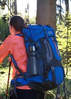 Rucksack Mountains 60 L für anspruchsvollere Wanderungen blau