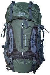 Rucksack Mountains 60 L für anspruchsvolles Wandern grün