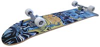 Sport-Skateboard mit Alu-Chassis blau