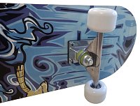 Sport-Skateboard mit Alu-Chassis blau