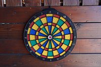 Soft Target 45cm - 6 Stück Darts mit Plastikspitzen