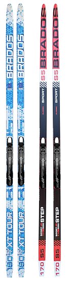 Langlaufski Brados mit Bindung NNN 150 - 205cm