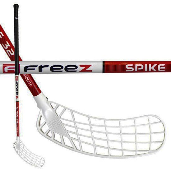 Unihockeyschläger Freez RAM 32 WEISS-ROT 95 cm links